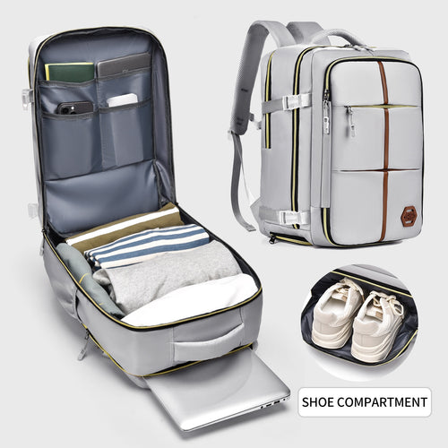 Designed as a neutral, unisex backpack, it's a practical choice for both men and women.
