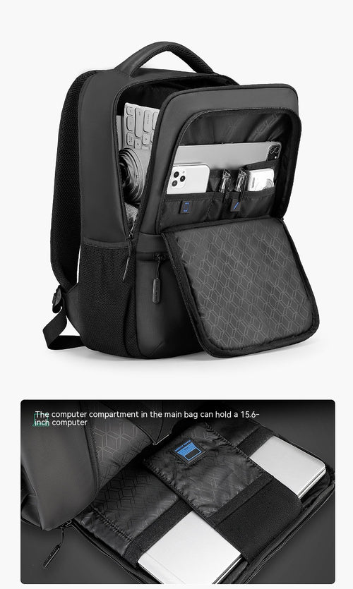 Sized for 15.6-inch devices, this backpack is built to carry your computer securely alongside your other essentials.