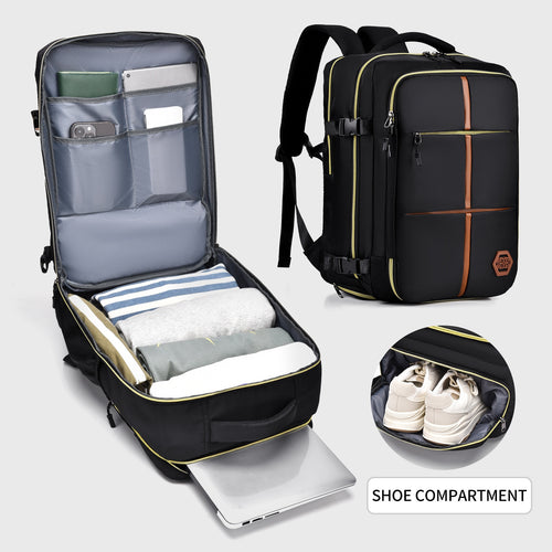 Designed as a neutral, unisex backpack, it's a practical choice for both men and women.