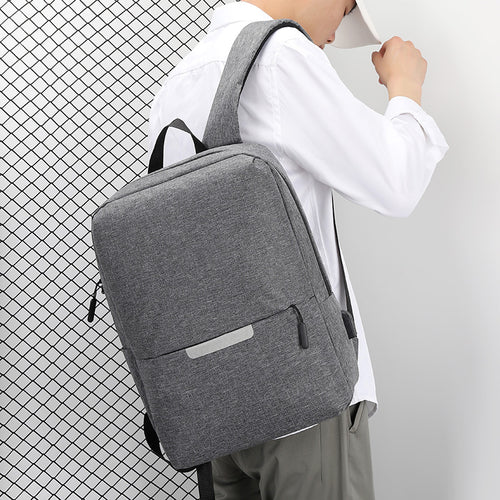 The neutral, unisex design makes this backpack a practical choice for both men and women.