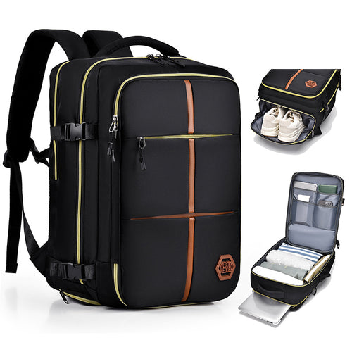 Designed as a neutral, unisex backpack, it's a practical choice for both men and women.