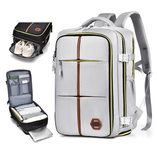 Designed as a neutral, unisex backpack, it's a practical choice for both men and women.